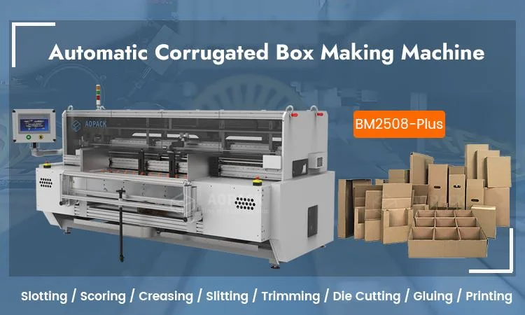 Aopack Fully Automatic on Demand Packaging Produce Corrugated Carton Box Making Machine